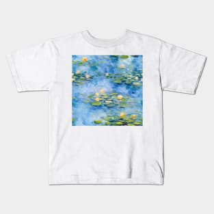 Monet Style Water Lilies 3 Kids T-Shirt